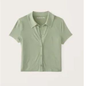 Abercrombie Short-Sleeve Button Up Polo